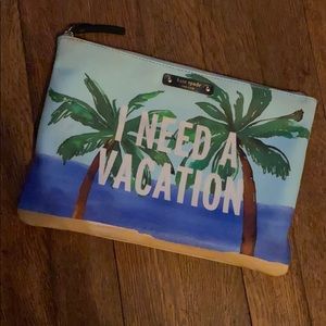“I Need A Vacation” Kate Spade Pouch